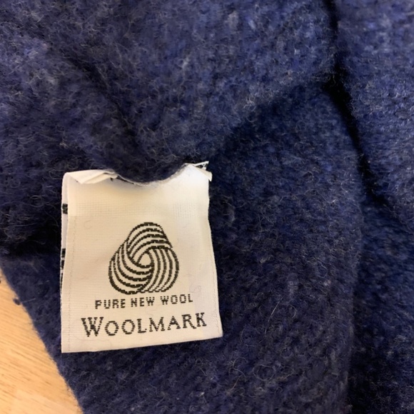 Fisherman Out of Ireland women sweater SZ M navy wool & cashmere warm outdoors - Picture 5 of 10